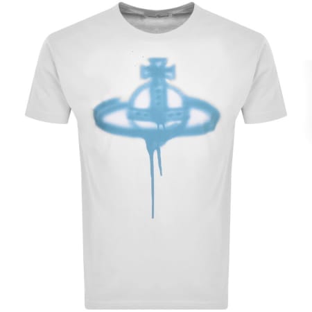Product Image for Vivienne Westwood Spray Orb Logo T Shirt White