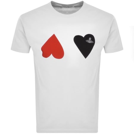 Product Image for Vivienne Westwood Hearts Logo T Shirt White
