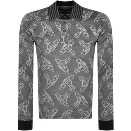 Product Image for Vivienne Westwood Long Sleeve Polo T Shirt Grey