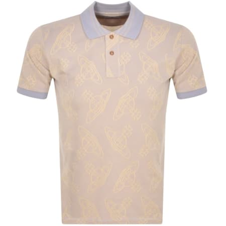 Product Image for Vivienne Westwood Stripe Collar Polo T Shirt Lilac