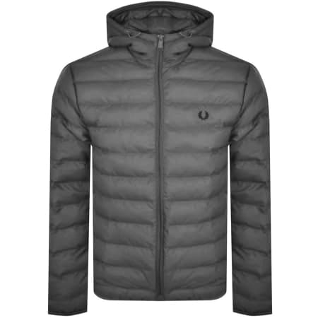Product Image for Fred Perry Hooded Insulated Jacket Grey