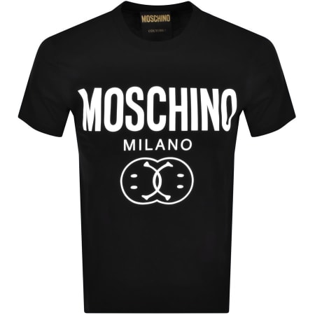 Product Image for Moschino Logo Smiley T Shirt Black