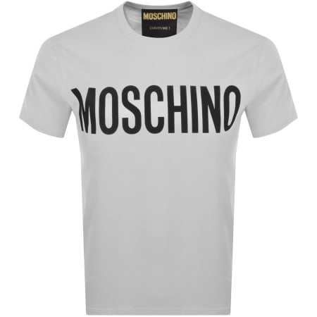 Product Image for Moschino Logo T Shirt Grey
