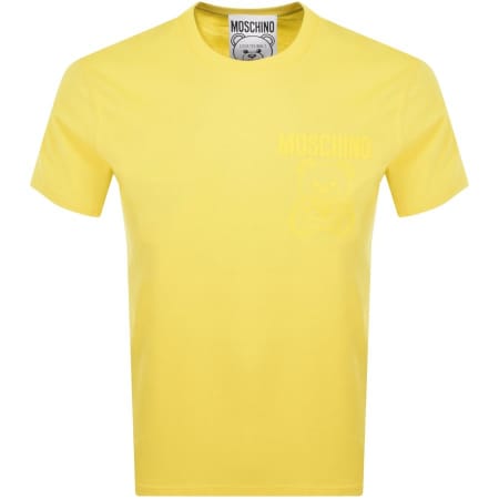 Product Image for Moschino Logo T Shirt Yellow