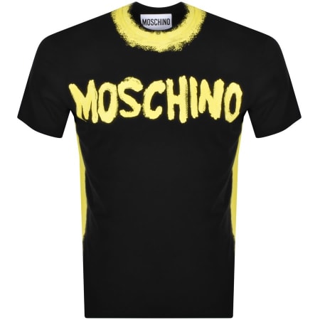 Product Image for Moschino Short Sleeve Logo T Shirt Black