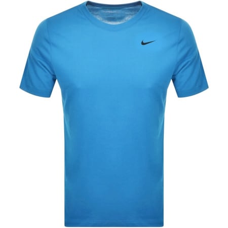 Product Image for Nike Training Dri Fit Logo T Shirt Blue