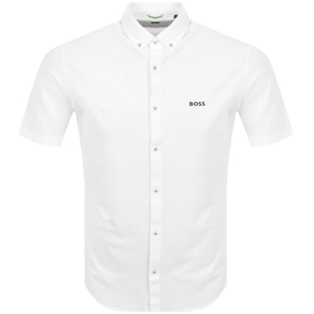 Product Image for BOSS Biado R Short Sleeved Shirt White