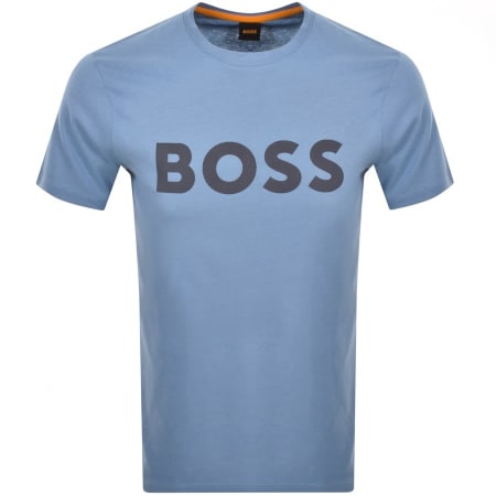 Product Image for BOSS Thinking 1 Logo T Shirt Blue
