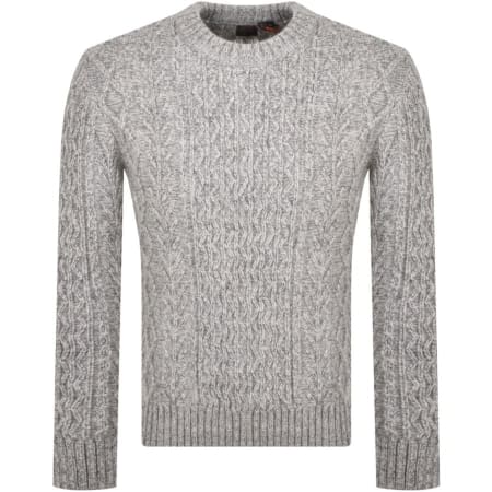 Product Image for Superdry Jacob Cable Knit Jumper Grey