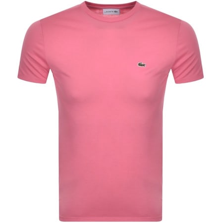 Product Image for Lacoste Crew Neck T Shirt Pink