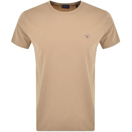 Product Image for Gant Original Short Sleeve T Shirt Beige