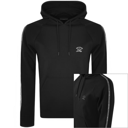 Product Image for Paul And Shark Reflective Stripe Hoodie Black