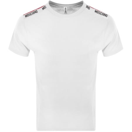 Product Image for Moschino Underwear Taped Logo T Shirt White