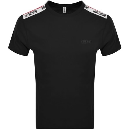 Product Image for Moschino Underwear Taped Logo T Shirt Black