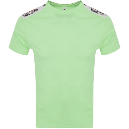 Product Image for Moschino Underwear Taped Logo T Shirt Green