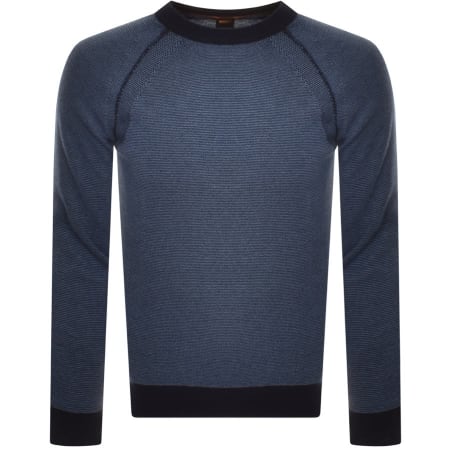 Product Image for BOSS Kapoki Knit Jumper Blue