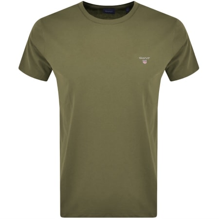 Product Image for Gant Original Short Sleeve T Shirt Green