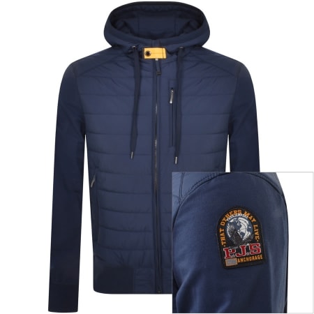 Product Image for Parajumpers Nylon Hooded Jacket Blue