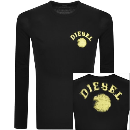 Product Image for Diesel T Just K1 Long Sleeved T Shirt Black