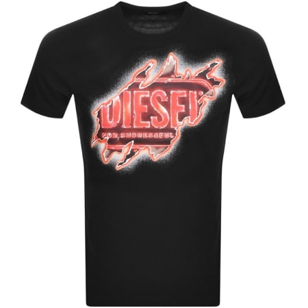 Product Image for Diesel T Just E43 Short Sleeved T Shirt Black