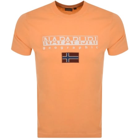 Product Image for Napapijri S Ayas Logo T Shirt Orange