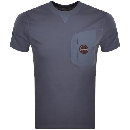 Product Image for Napapijri S Ayas Logo T Shirt Blue