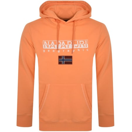 Product Image for Napapijri Ayas Flag Logo Hoodie Orange