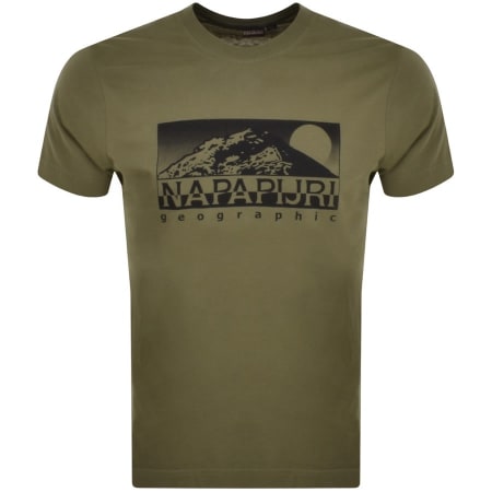 Product Image for Napapijri S Quito Logo T Shirt Green