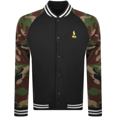 Product Image for Ralph Lauren Long Sleeve Baseball Jacket Black