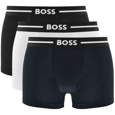 Product Image for BOSS Underwear Three Pack Bold Trunks Black