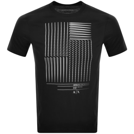 Product Image for Armani Exchange Crew Neck Logo T Shirt Black