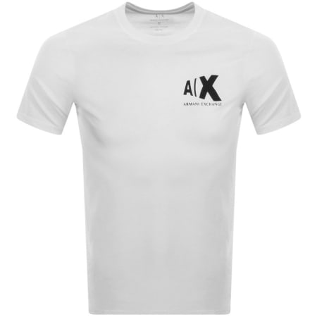 Product Image for Armani Exchange Crew Neck Logo T Shirt White