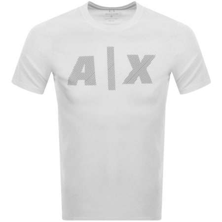 Product Image for Armani Exchange Crew Neck Logo T Shirt White