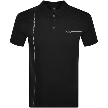 Product Image for Armani Exchange Short Sleeved Polo T Shirt Black