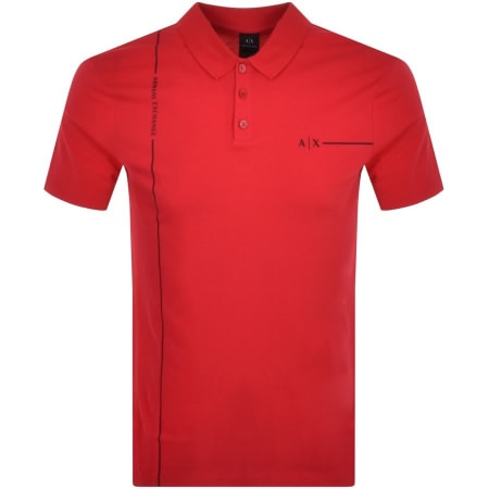 Product Image for Armani Exchange Short Sleeved Polo T Shirt Pink