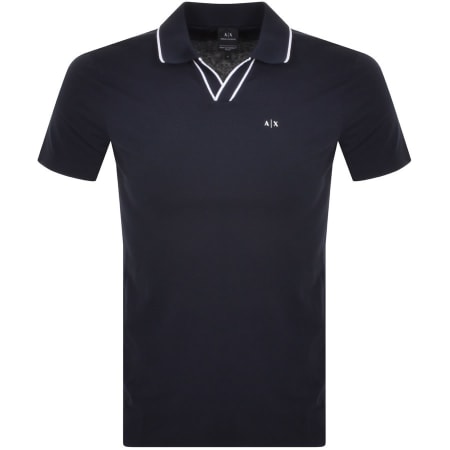 Product Image for Armani Exchange Short Sleeved Polo T Shirt Navy