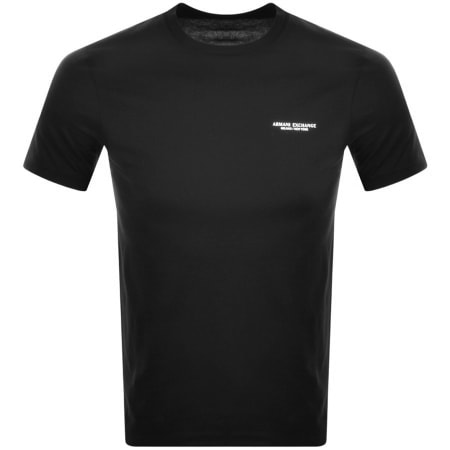 Product Image for Armani Exchange Crew Neck Logo T Shirt Black