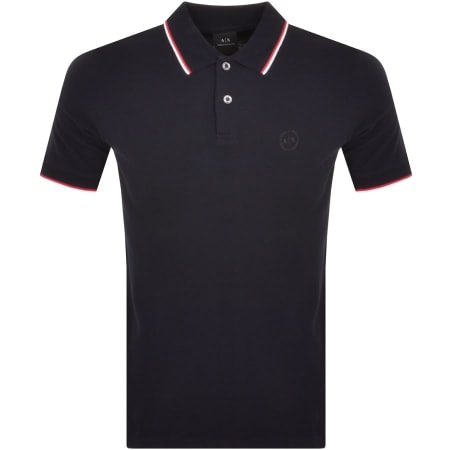 Product Image for Armani Exchange Tipped Polo T Shirt Navy