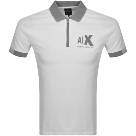 Product Image for Armani Exchange Two Tone Polo T Shirt White