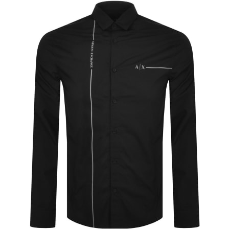 Product Image for Armani Exchange Long Sleeve Shirt Black