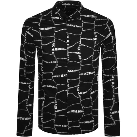 Product Image for Armani Exchange Long Sleeve Shirt Black