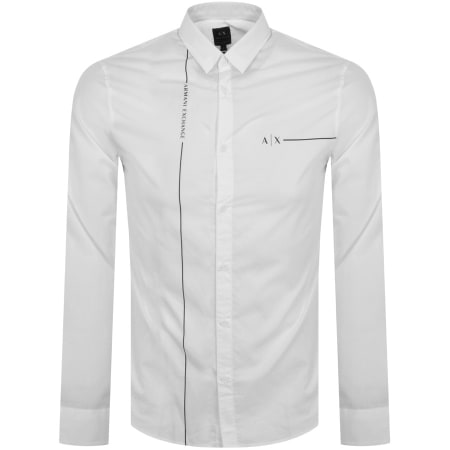 Product Image for Armani Exchange Long Sleeve Shirt White
