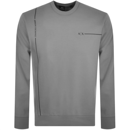 Product Image for Armani Exchange Logo Sweatshirt Grey