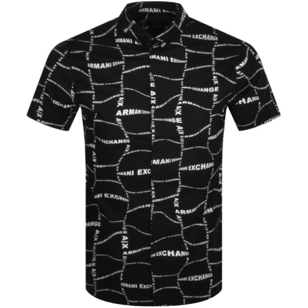 Product Image for Armani Exchange Short Sleeve Logo Shirt Black
