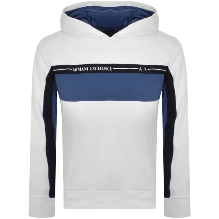 Product Image for Armani Exchange Logo Hoodie White