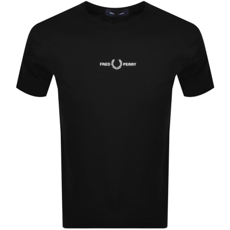 Product Image for Fred Perry Embroidered T Shirt Black