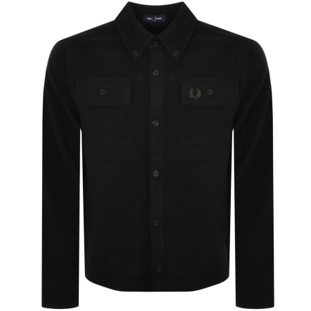 Product Image for Fred Perry Fleece Overshirt Black