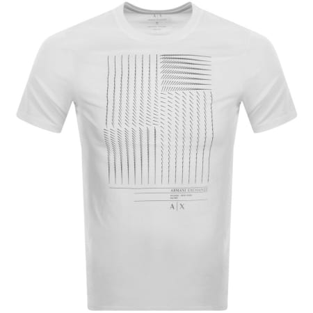 Product Image for Armani Exchange Crew Neck Logo T Shirt White