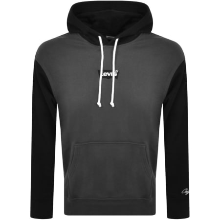 Product Image for Levis Colour Block Logo Hoodie Grey
