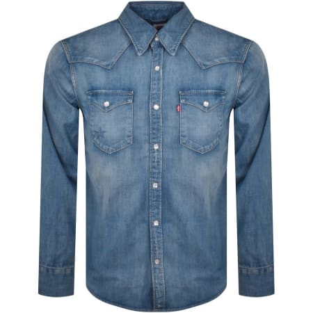 Product Image for Levis Barstow Western Denim Shirt Blue